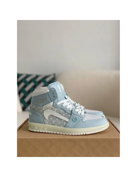Louis Vuitton X Nike Air Jorda 1 High Aj1 Sneakers,LOUIS VUITTON