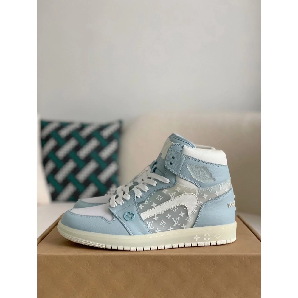 Louis Vuitton X Nike Air Jorda 1 High Aj1 Sneakers,LOUIS VUITTON