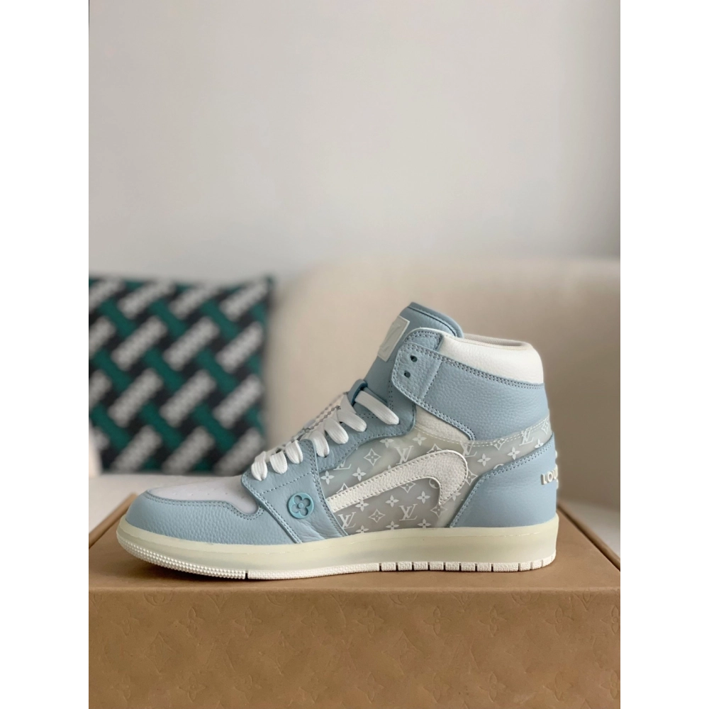 Louis Vuitton X Nike Air Jorda 1 High Aj1 Sneakers,LOUIS VUITTON