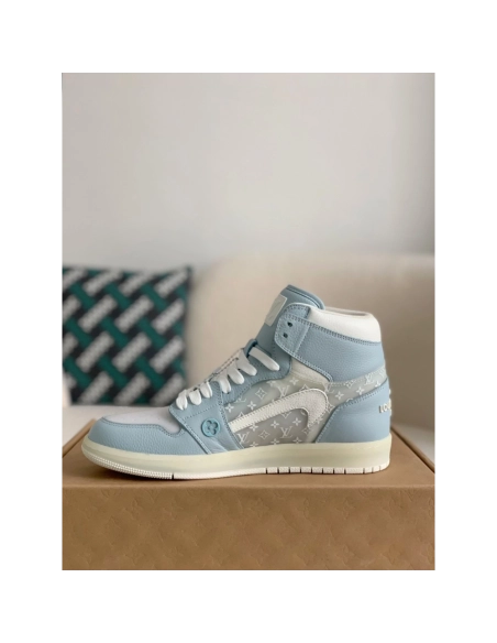 Louis Vuitton X Nike Air Jorda 1 High Aj1 Sneakers,LOUIS VUITTON