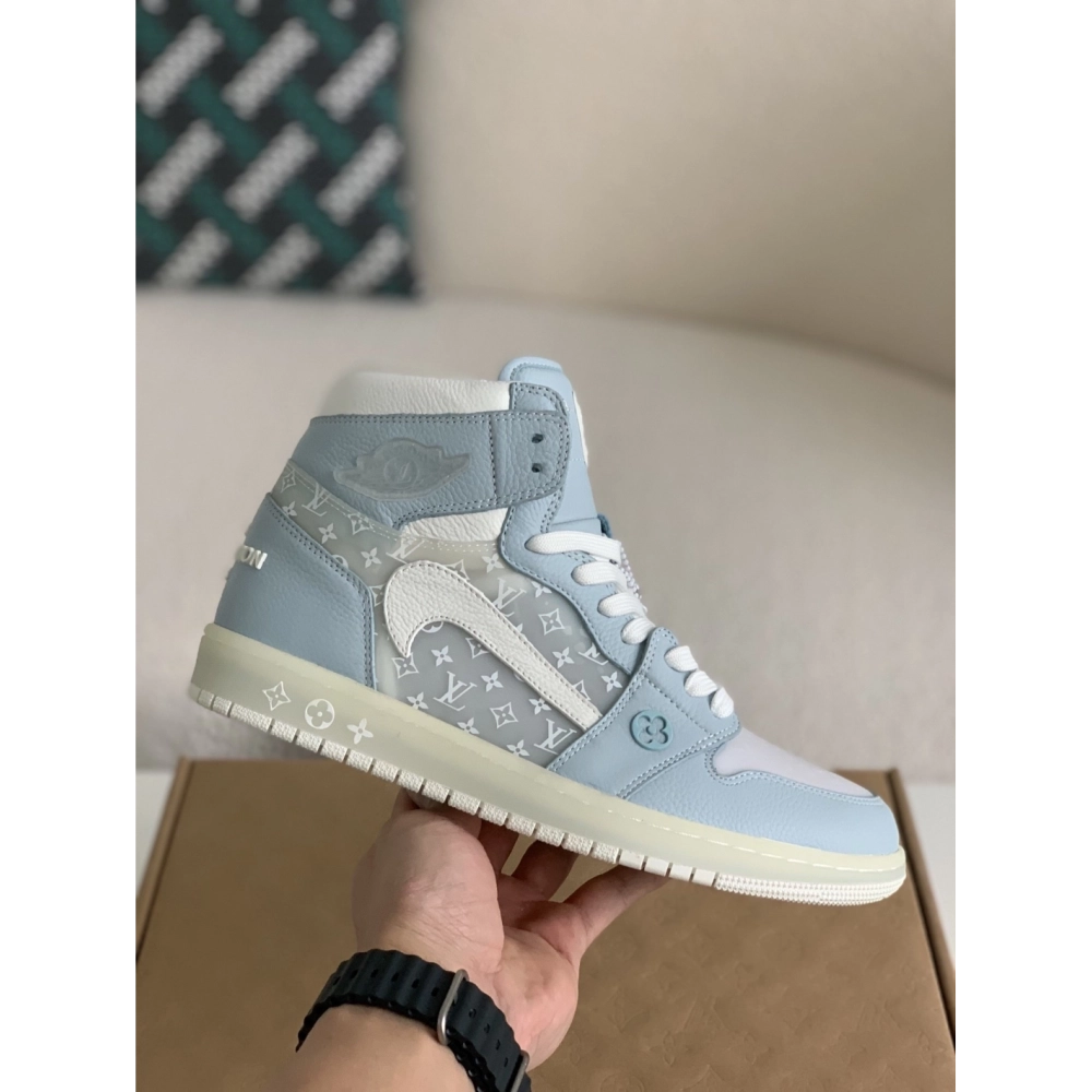 Louis Vuitton X Nike Air Jorda 1 High Aj1 Sneakers,LOUIS VUITTON