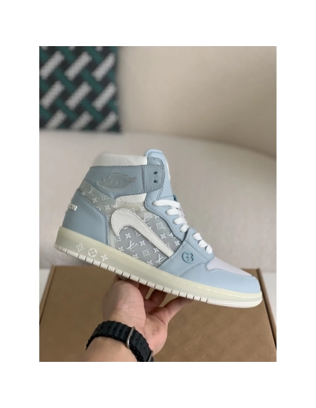 Louis Vuitton X Nike Air Jorda 1 High Aj1 Sneakers,LOUIS VUITTON