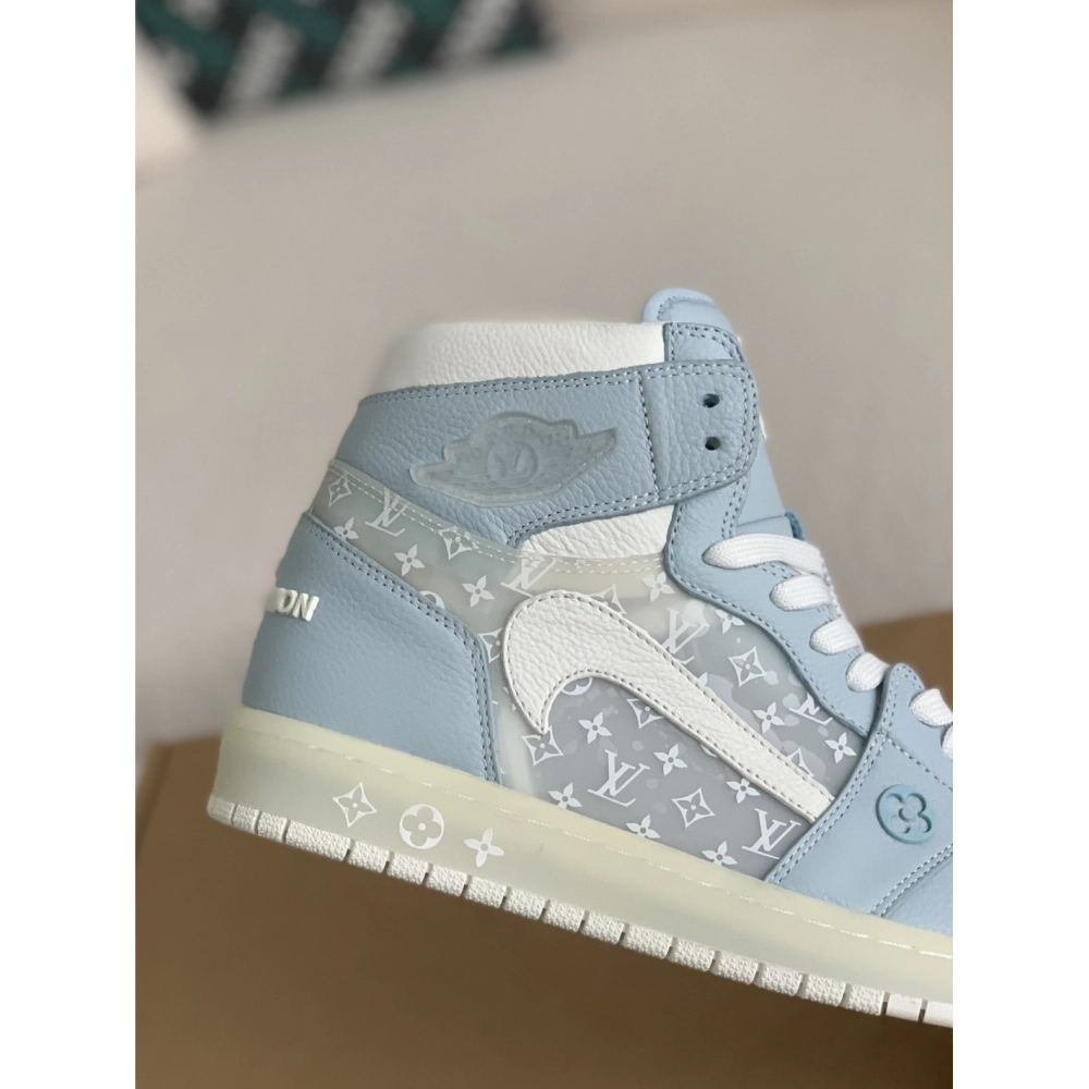 Louis Vuitton X Nike Air Jorda 1 High Aj1 Sneakers,LOUIS VUITTON