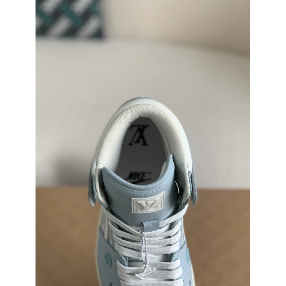 Louis Vuitton X Nike Air Jorda 1 High Aj1 Sneakers,LOUIS VUITTON