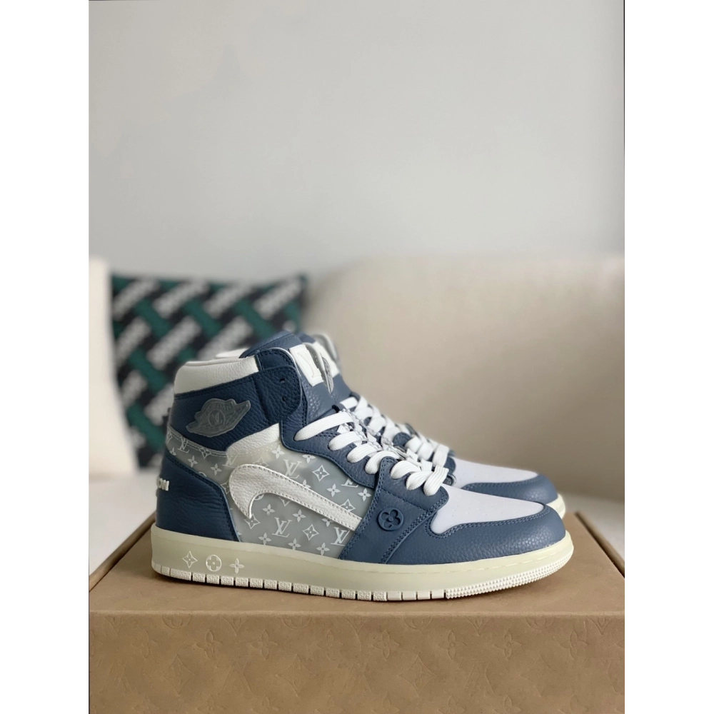 Louis Vuitton X Nike Air Jorda 1 High Aj1 Sneakers,LOUIS VUITTON