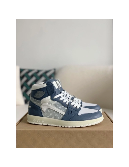 Louis Vuitton X Nike Air Jorda 1 High Aj1 Sneakers,LOUIS VUITTON
