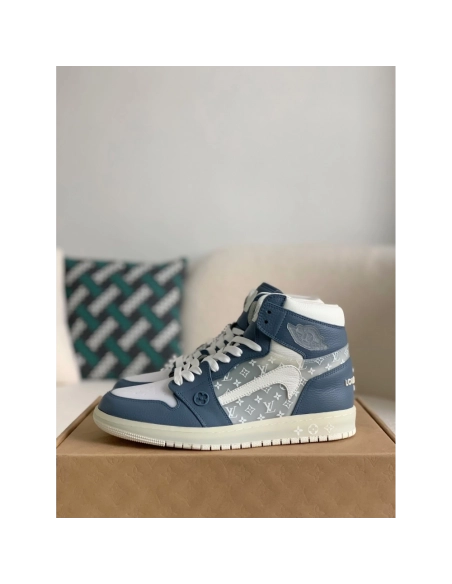 Louis Vuitton X Nike Air Jorda 1 High Aj1 Sneakers,LOUIS VUITTON