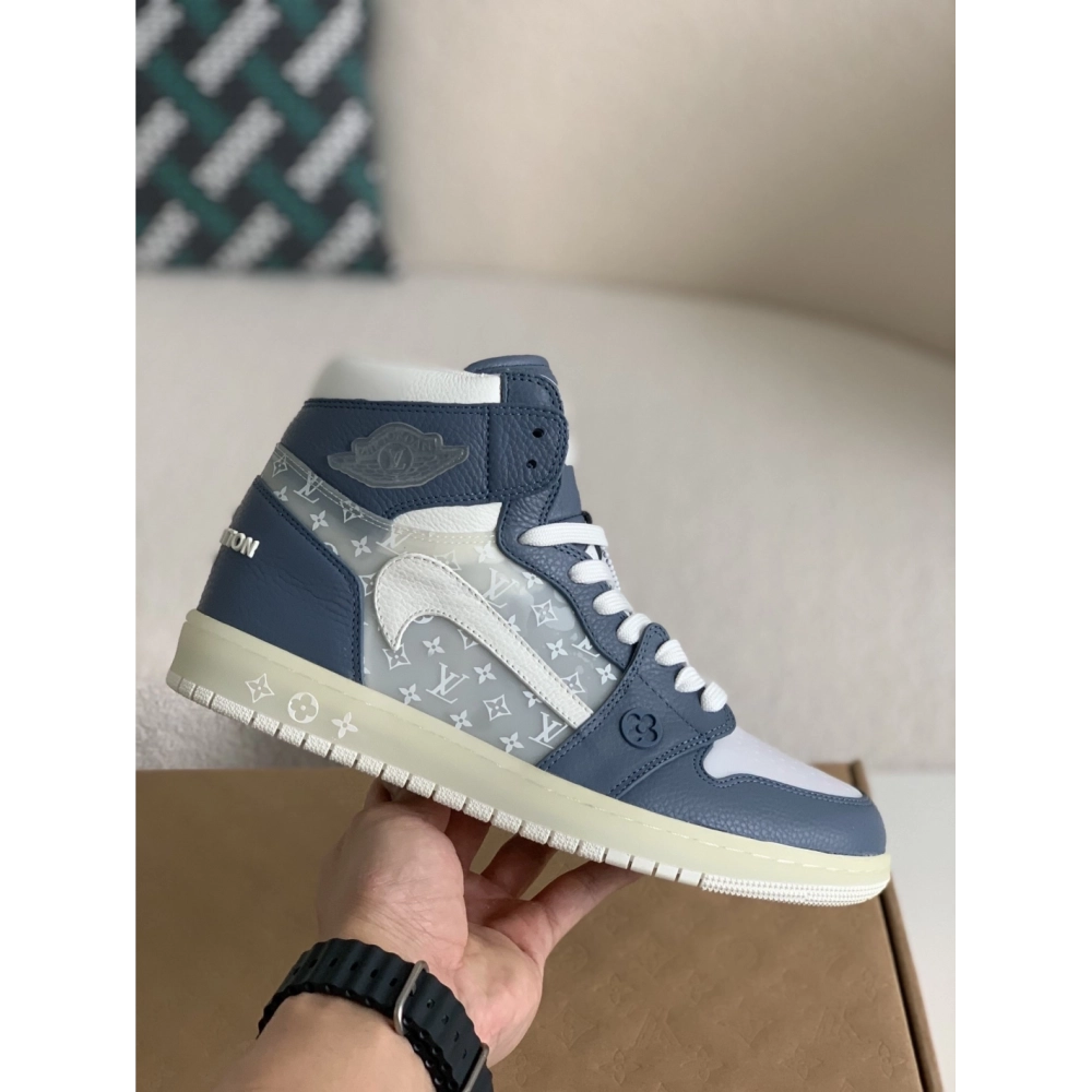 Louis Vuitton X Nike Air Jorda 1 High Aj1 Sneakers,LOUIS VUITTON