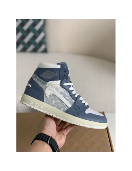 Louis Vuitton X Nike Air Jorda 1 High Aj1 Sneakers,LOUIS VUITTON