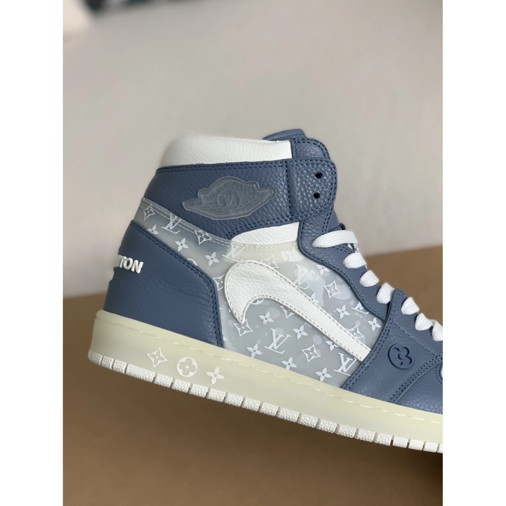 Louis Vuitton X Nike Air Jorda 1 High Aj1 Sneakers,LOUIS VUITTON