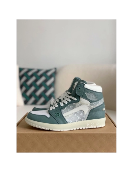 Louis Vuitton X Nike Air Jorda 1 High Aj1 Sneakers,LOUIS VUITTON