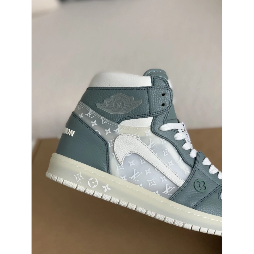 Louis Vuitton X Nike Air Jorda 1 High Aj1 Sneakers,LOUIS VUITTON