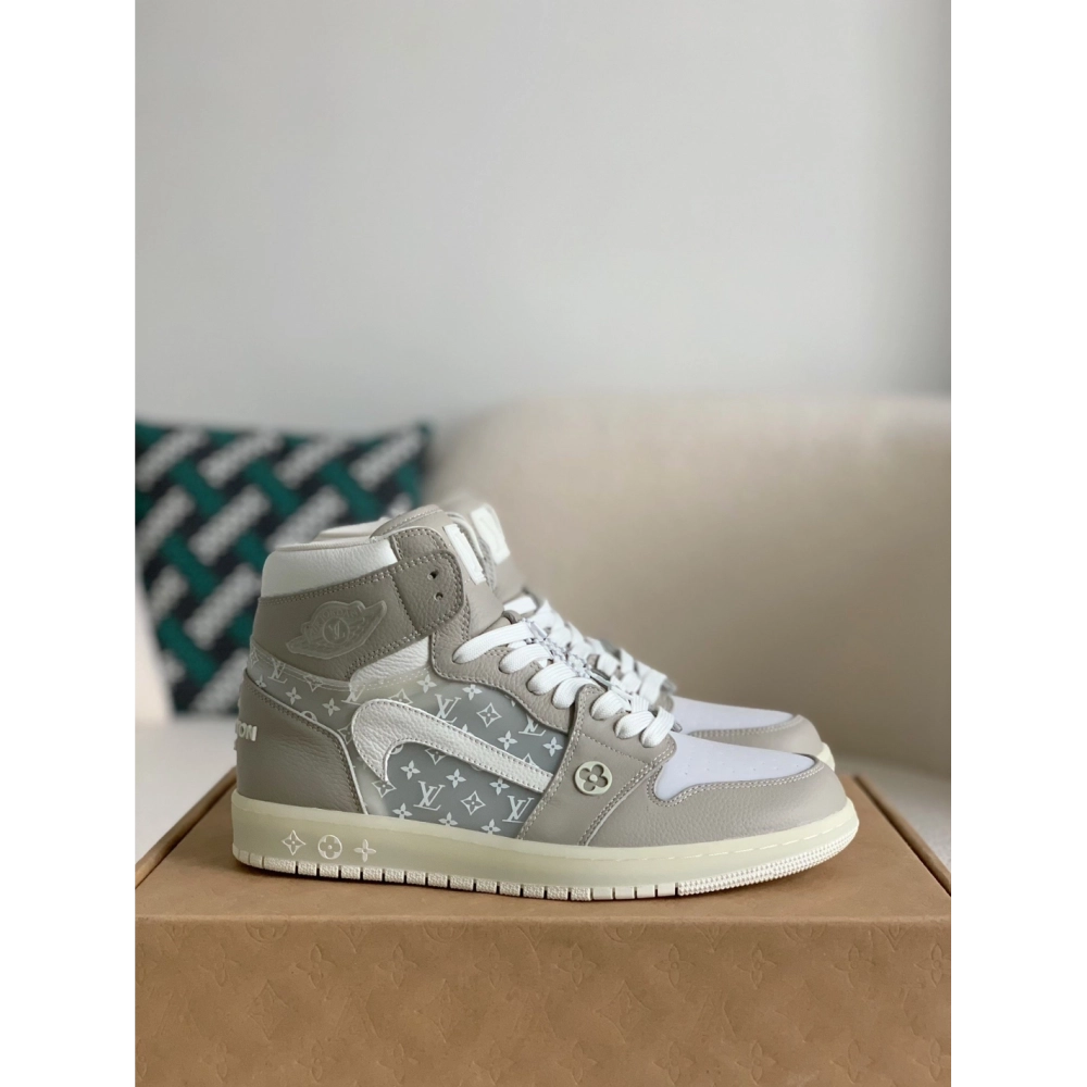 Louis Vuitton X Nike Air Jorda 1 High Aj1 Sneakers,LOUIS VUITTON