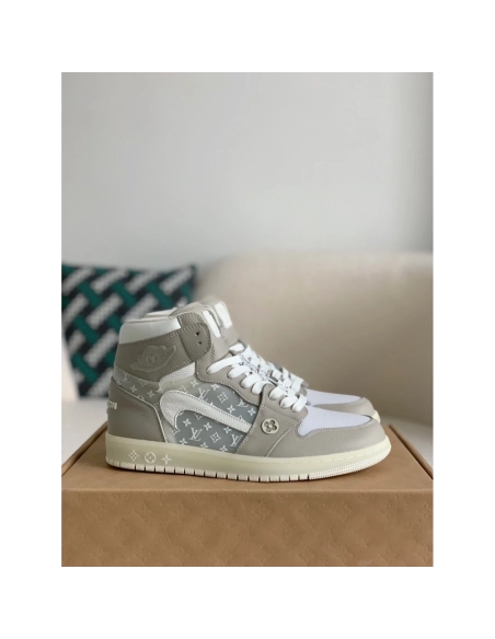 Louis Vuitton X Nike Air Jorda 1 High Aj1 Sneakers,LOUIS VUITTON