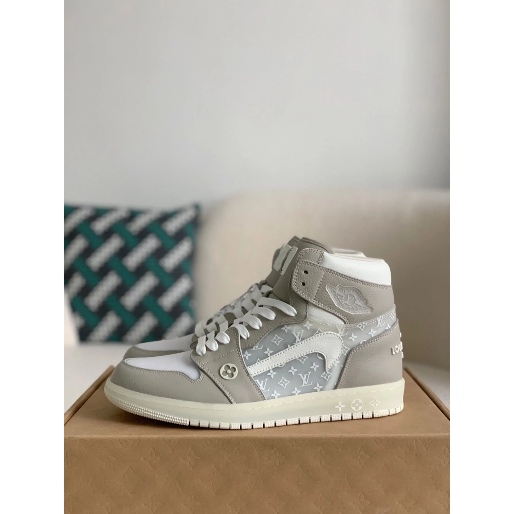 Louis Vuitton X Nike Air Jorda 1 High Aj1 Sneakers,LOUIS VUITTON