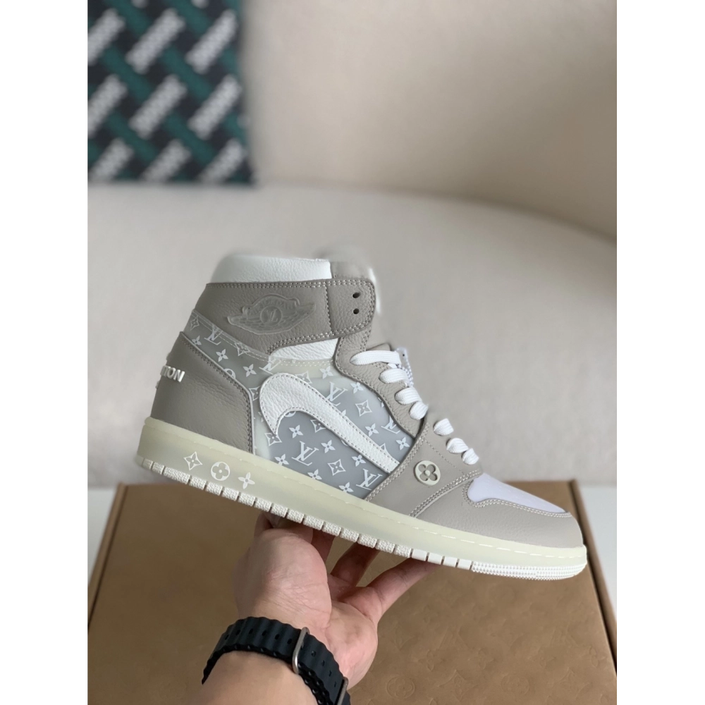Louis Vuitton X Nike Air Jorda 1 High Aj1 Sneakers,LOUIS VUITTON