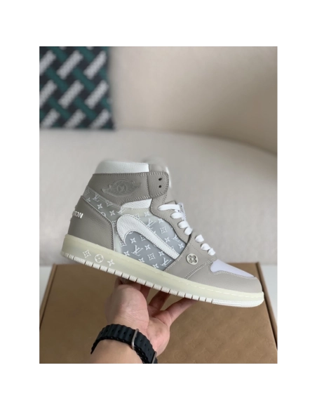 Louis Vuitton X Nike Air Jorda 1 High Aj1 Sneakers,LOUIS VUITTON