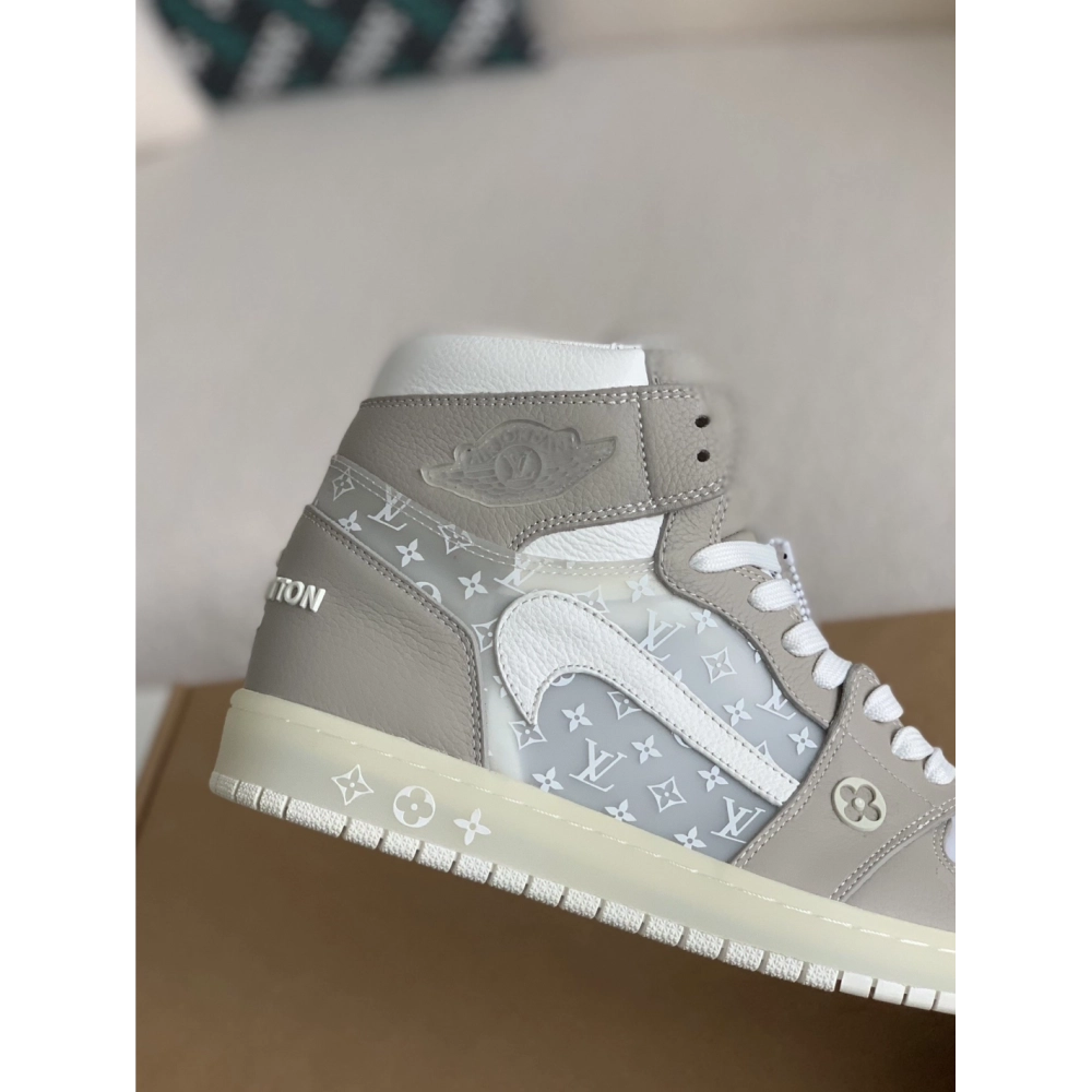 Louis Vuitton X Nike Air Jorda 1 High Aj1 Sneakers,LOUIS VUITTON