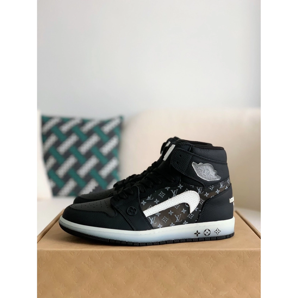 Louis Vuitton X Nike Air Jorda 1 High Aj1 Sneakers,LOUIS VUITTON