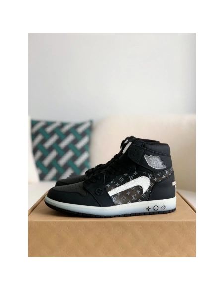 Louis Vuitton X Nike Air Jorda 1 High Aj1 Sneakers,LOUIS VUITTON