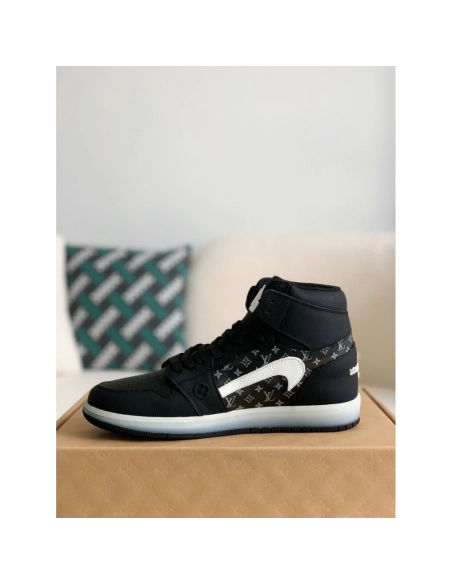 Louis Vuitton X Nike Air Jorda 1 High Aj1 Sneakers,LOUIS VUITTON