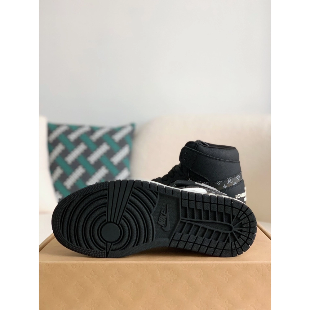 Louis Vuitton X Nike Air Jorda 1 High Aj1 Sneakers,LOUIS VUITTON