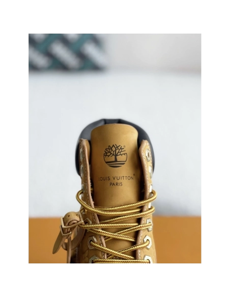 Louis Vuitton X Timberland Yellow Boots/martin Boots/boots,LOUIS VUITTON