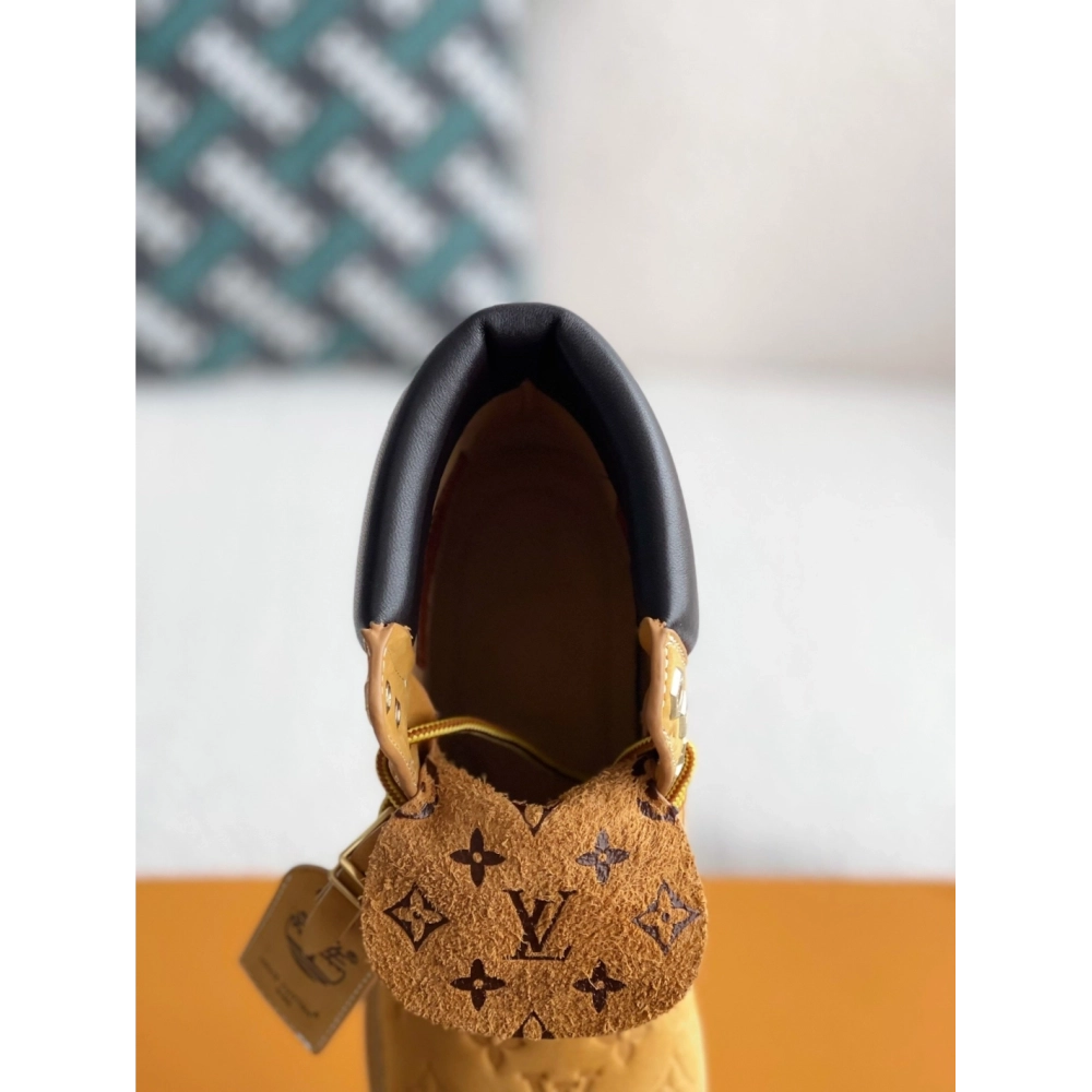 Louis Vuitton X Timberland Yellow Boots/martin Boots/boots,LOUIS VUITTON