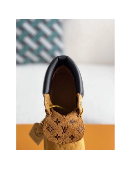 Louis Vuitton X Timberland Yellow Boots/martin Boots/boots,LOUIS VUITTON
