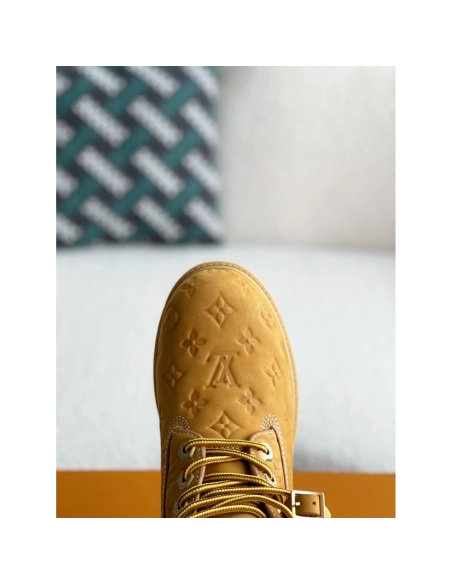 Louis Vuitton X Timberland Yellow Boots/martin Boots/boots,LOUIS VUITTON