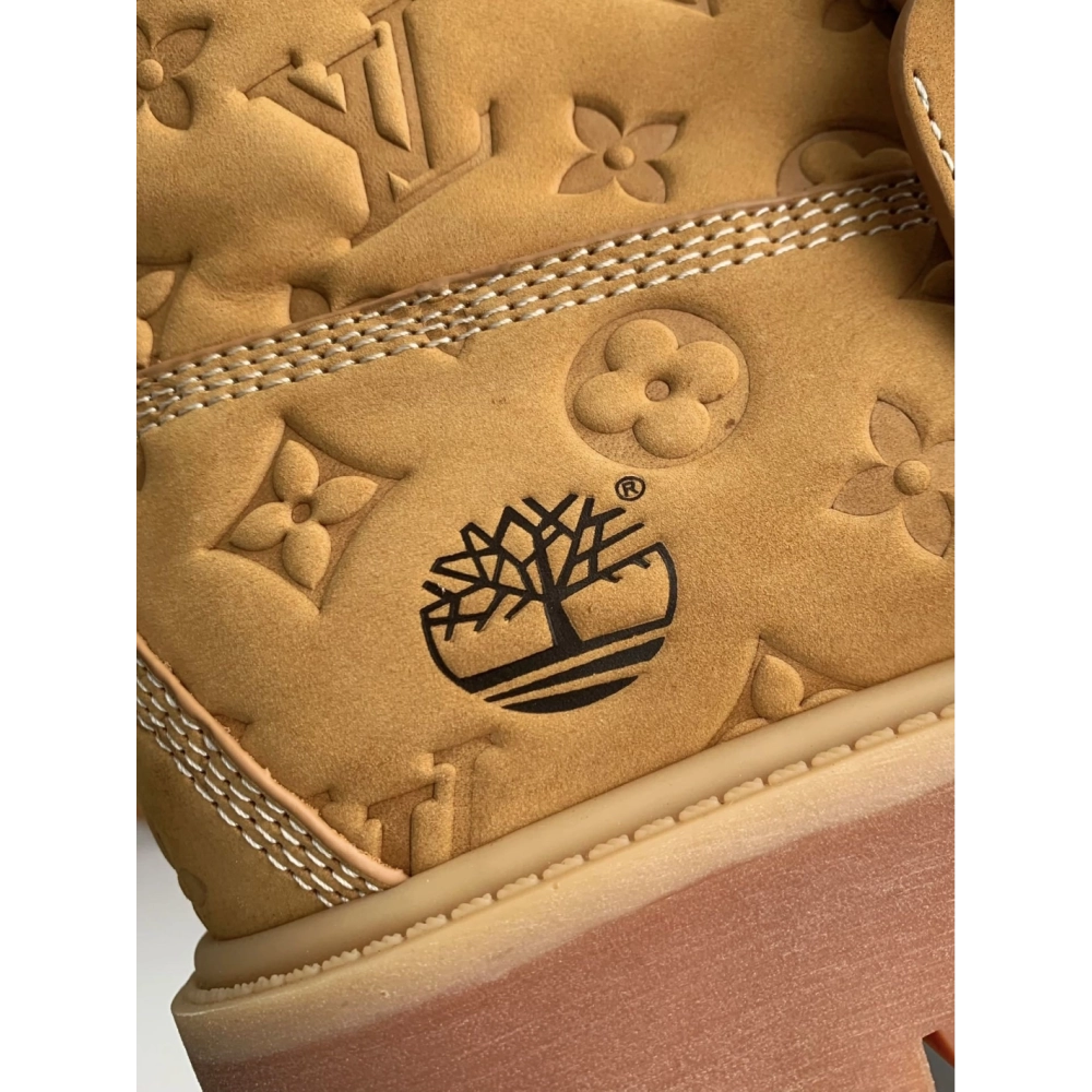 Louis Vuitton X Timberland Yellow Boots/martin Boots/boots,LOUIS VUITTON