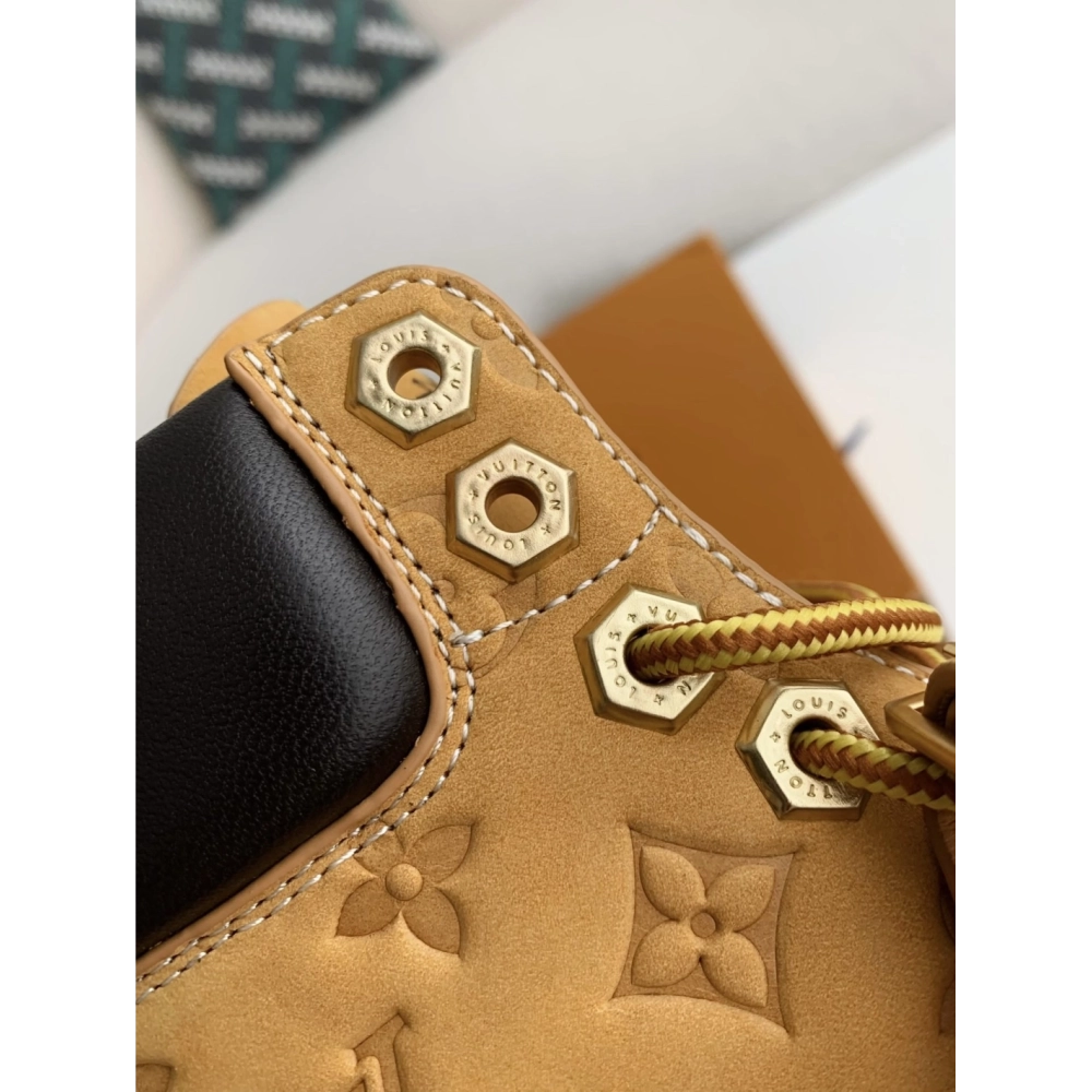 Louis Vuitton X Timberland Yellow Boots/martin Boots/boots,LOUIS VUITTON