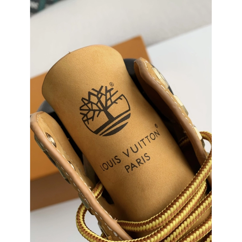 Louis Vuitton X Timberland Yellow Boots/martin Boots/boots,LOUIS VUITTON