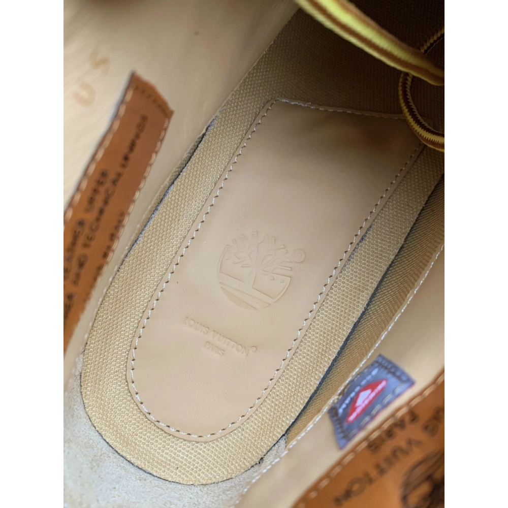 Louis Vuitton X Timberland Yellow Boots/martin Boots/boots,LOUIS VUITTON