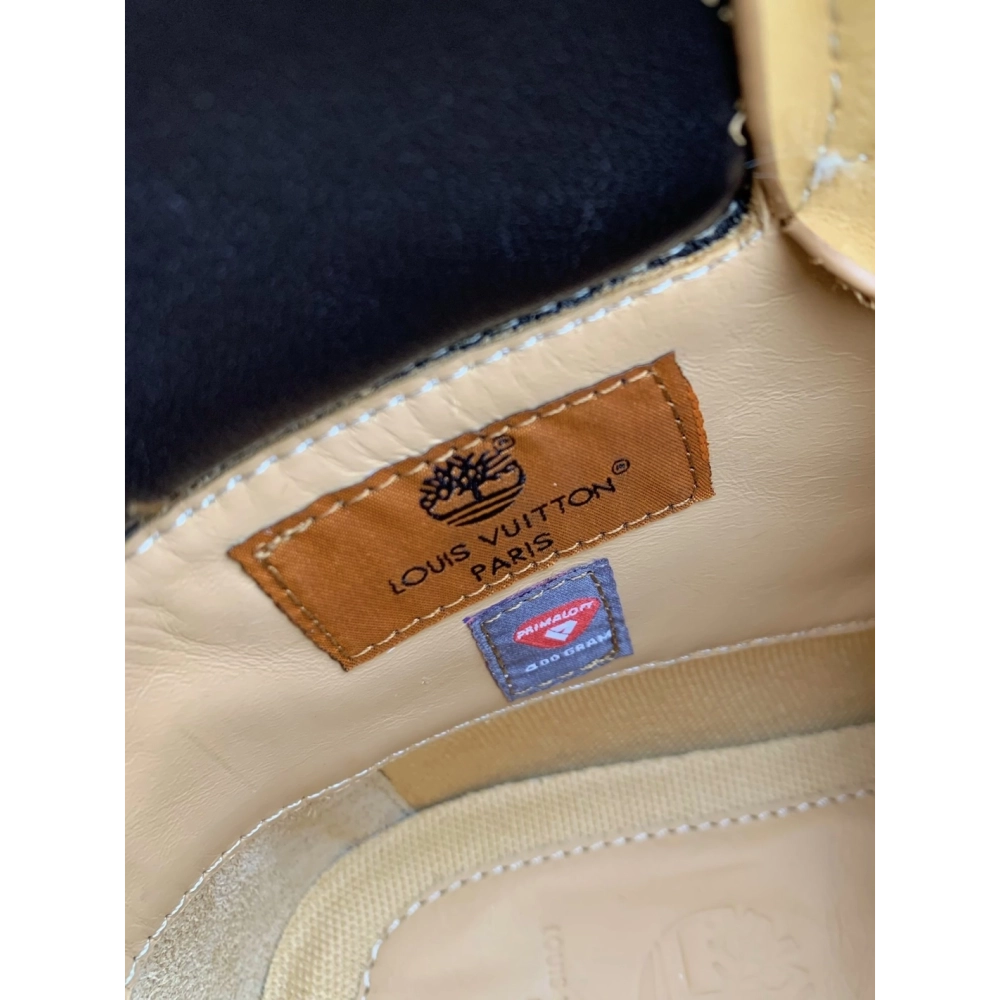 Louis Vuitton X Timberland Yellow Boots/martin Boots/boots,LOUIS VUITTON