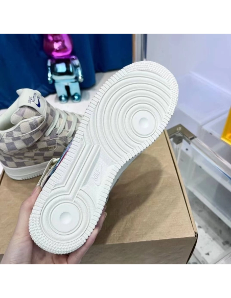 Louis Vuitton X Nike Air Force 1 High Sneaker,LOUIS VUITTON