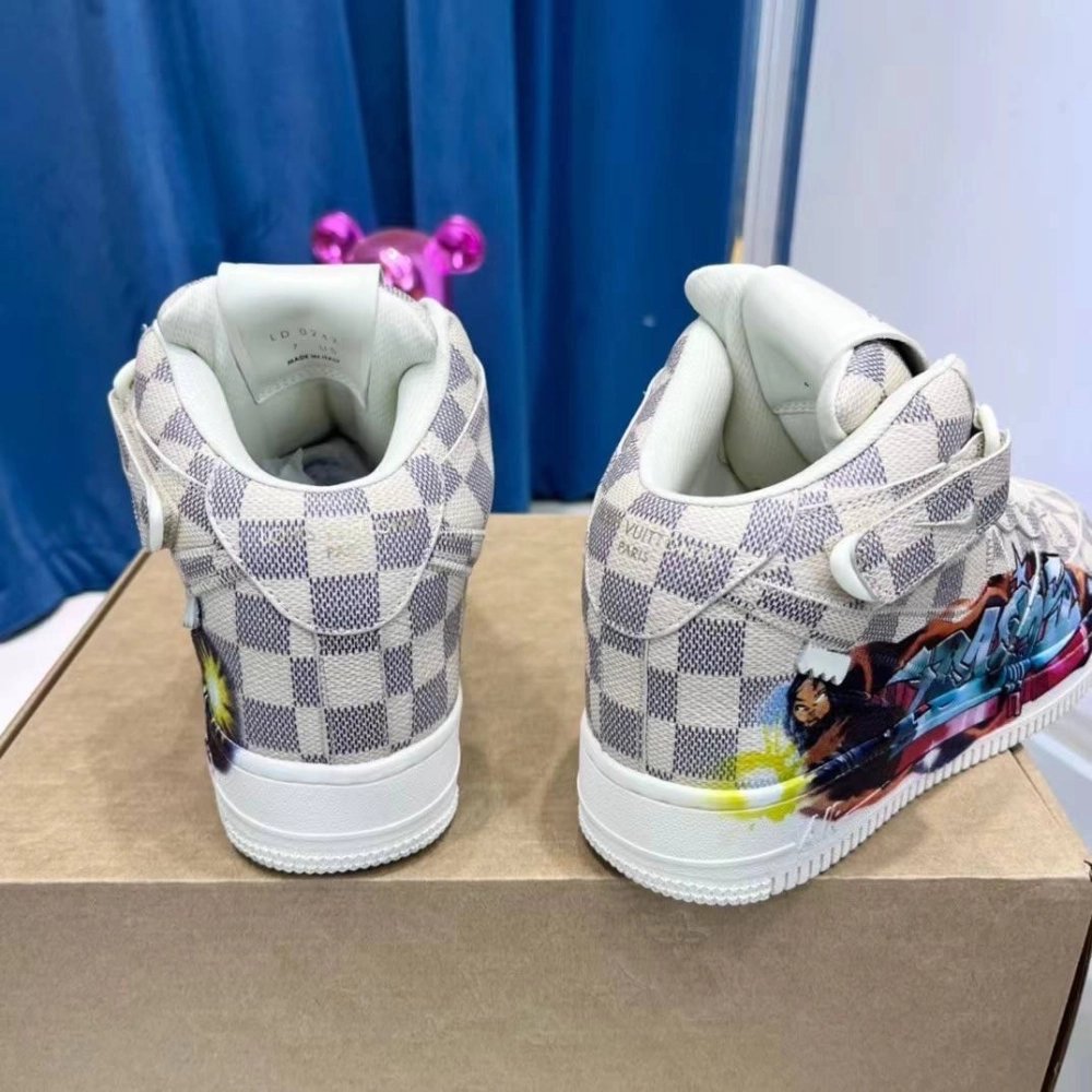 Louis Vuitton X Nike Air Force 1 High Sneaker,LOUIS VUITTON