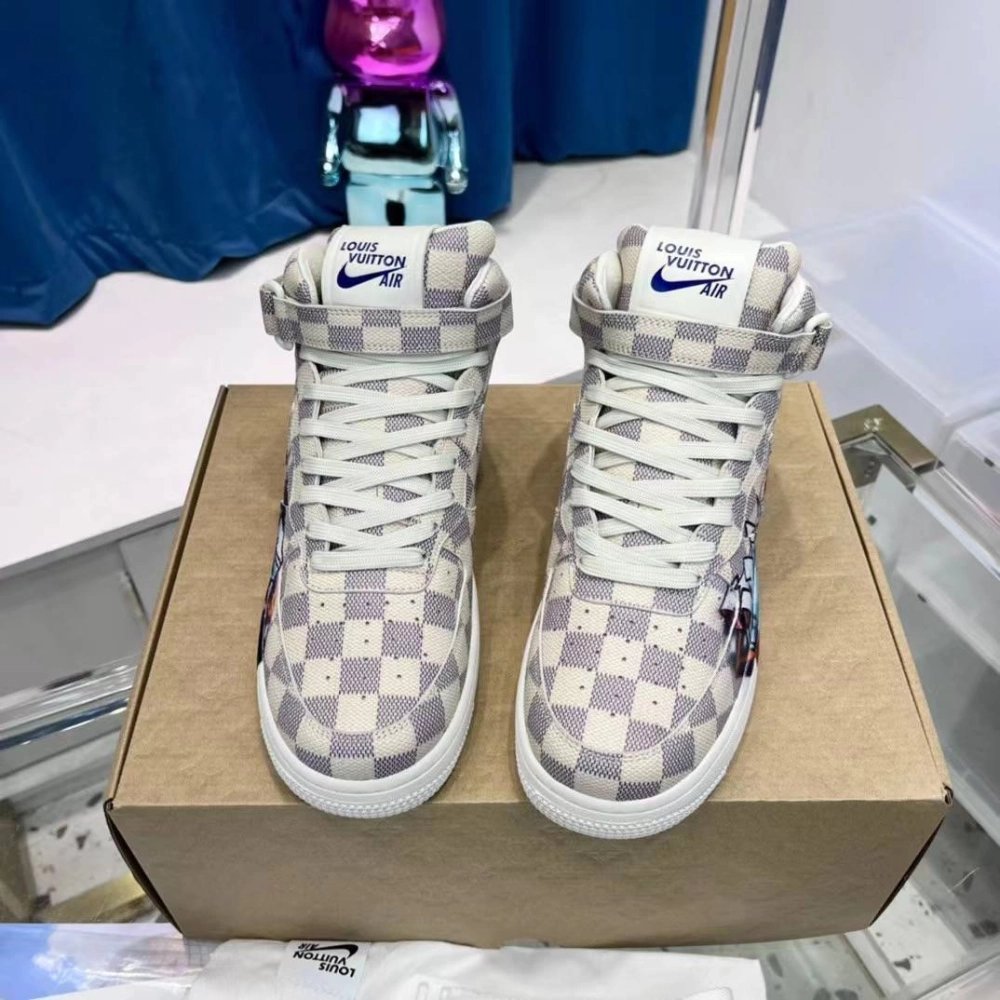 Louis Vuitton X Nike Air Force 1 High Sneaker,LOUIS VUITTON