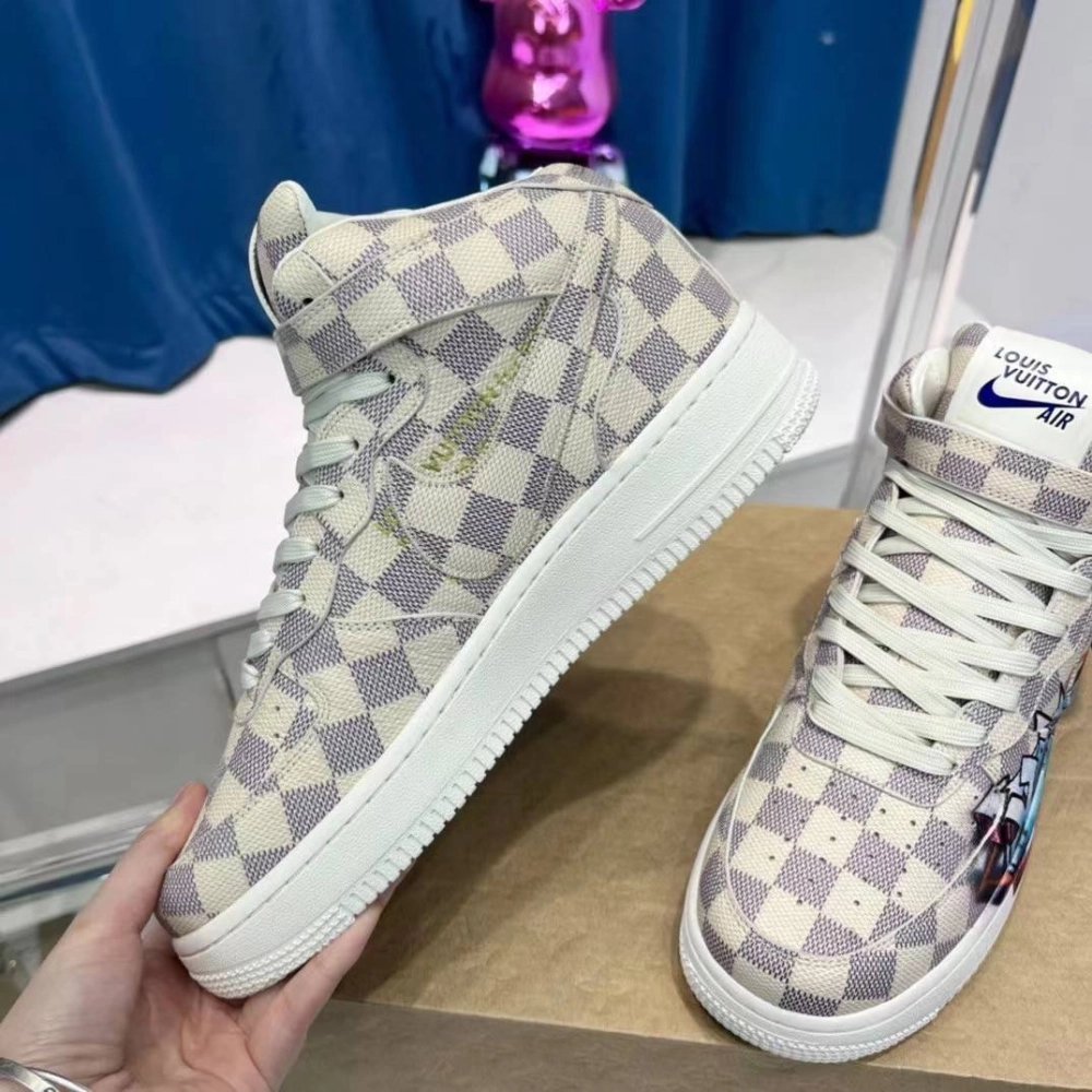 Louis Vuitton X Nike Air Force 1 High Sneaker,LOUIS VUITTON
