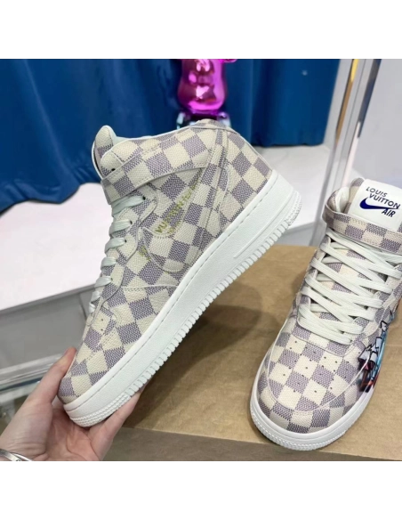 Louis Vuitton X Nike Air Force 1 High Sneaker,LOUIS VUITTON
