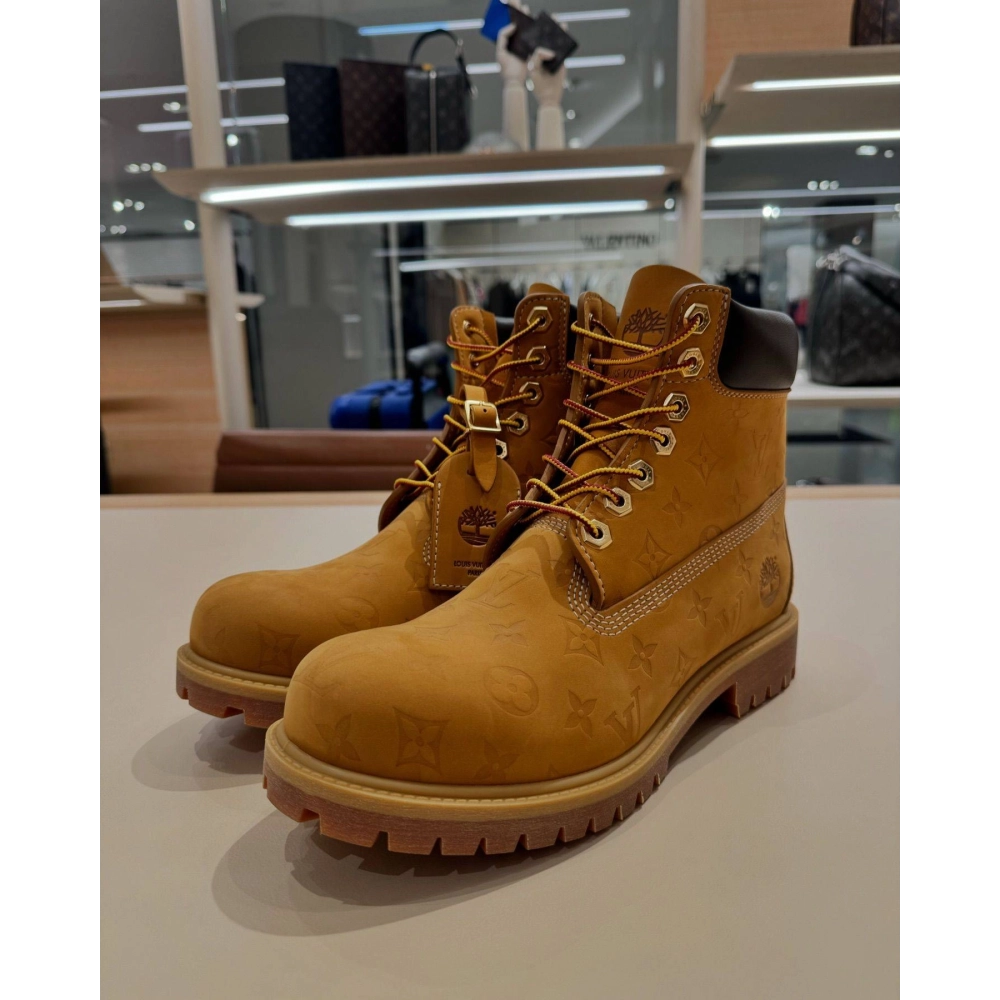 Lv X Timberland 6-in Ankle Boot Beige,LOUIS VUITTON