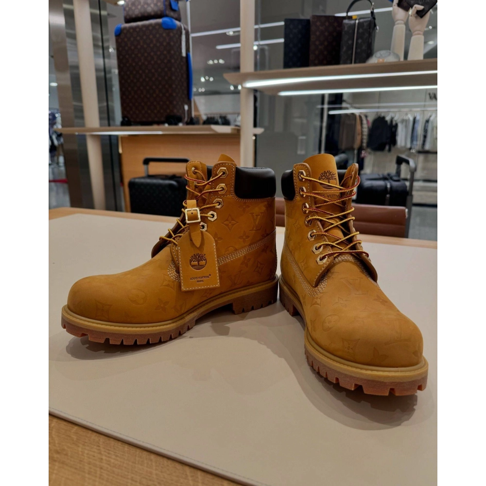 Lv X Timberland 6-in Ankle Boot Beige,LOUIS VUITTON