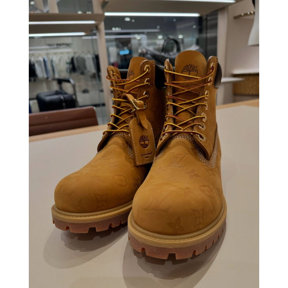 Lv X Timberland 6-in Ankle Boot Beige,LOUIS VUITTON