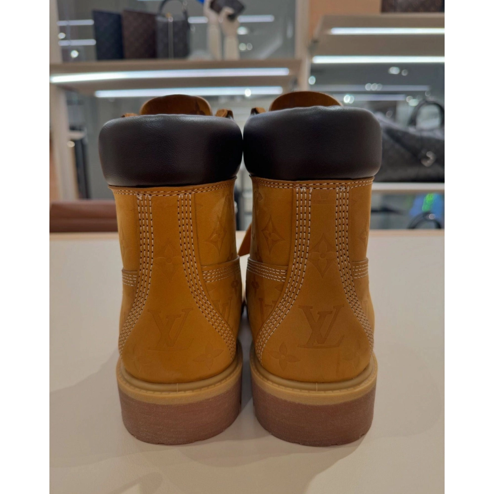 Lv X Timberland 6-in Ankle Boot Beige,LOUIS VUITTON