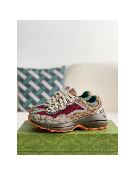 Gucci Retro Clunky Sneaker,GUCCI SNEAKERS,High quality Free shipping