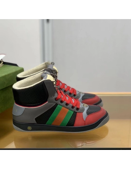 Gucci High-top Distressed sneakers,GUCCI SNEAKERS,High quality Free shipping