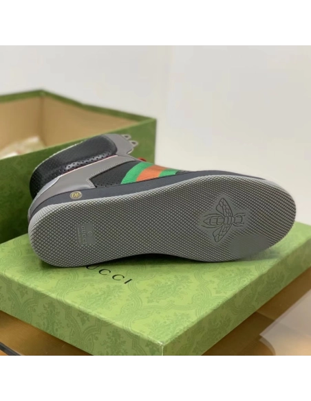 Gucci High-top Distressed sneakers,GUCCI SNEAKERS,High quality Free shipping