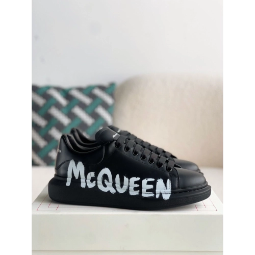 Alexander McQueen black letter Sneakers,Alexander McQueen,High quality Free shipping