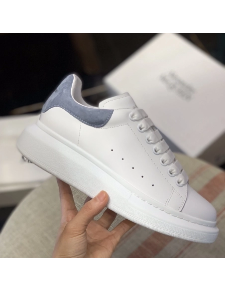 Alexander McQueen Mist Blue velvet tail Sneakers,Alexander McQueen,High quality Free shipping