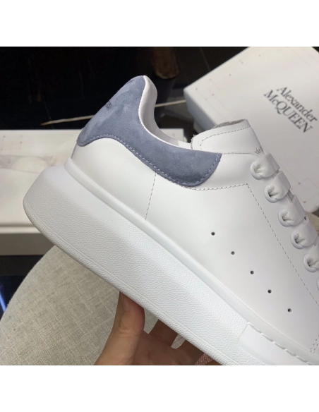 Alexander McQueen Mist Blue velvet tail Sneakers,Alexander McQueen,High quality Free shipping